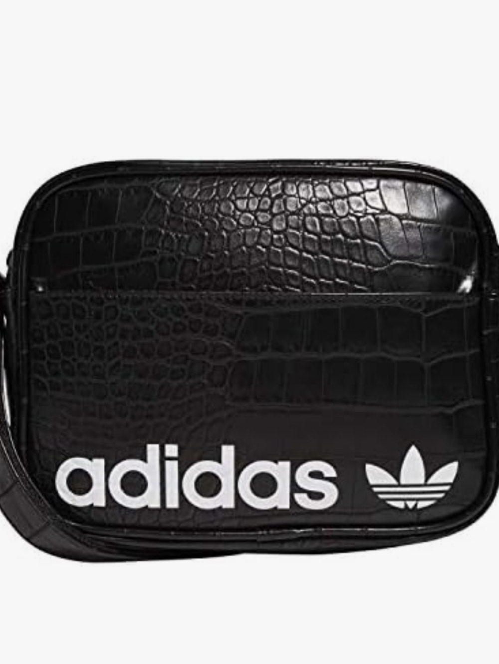 Adidas Originals Airliner Tote Bag- Black Croc/White